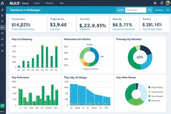 Data analytics dashboard